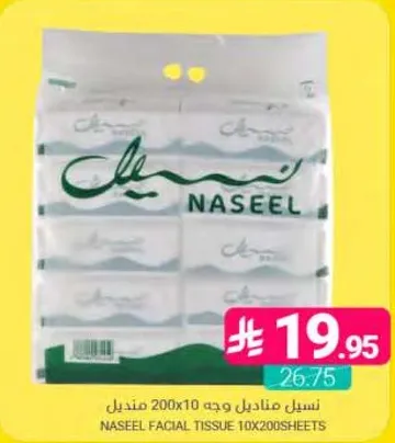 Naseel Facial Tissue 10x200 sheets