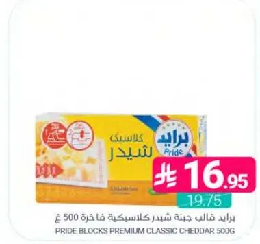 برايد قالب جبنه شيدر كلاسيكيه فاخره 500 غ