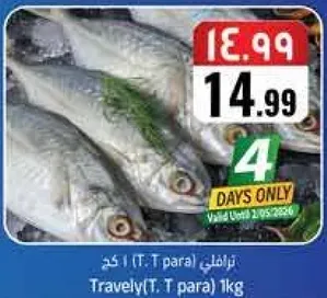 سمك ترافلي (T.T para) 1 كجم