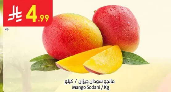 مانجو سوداني، جزيان / كيلو.