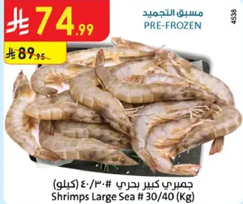 Shrimps Large Sea #30/40 (Kg)