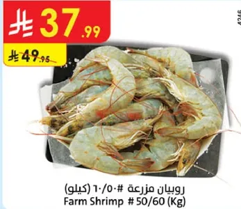 روبيان مزرعه # 50/60 (كيلو)