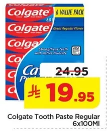 Colgate Tooth Paste Regular 6x100ml
