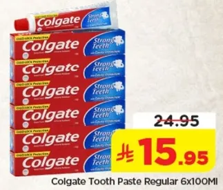 معجون اسنان كولجيت العادي 6x100 مل