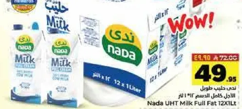 حليب ندي كامل الدسم 12×1 لتر