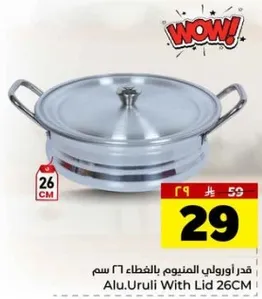 قدر اوروبي بالغطاء 26 سم