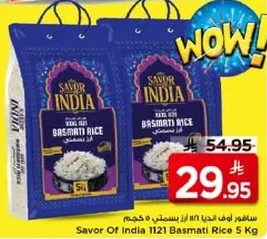 Savor Of India 1121 Basmati Rice 5 Kg