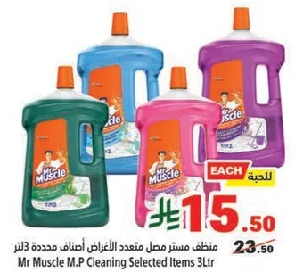 منظف مستر مصل متعدد الاغراض اصناف تنظيف محدده 3 لتر