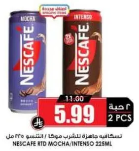 Nescafe RTD Mocha/Intenso 225ml