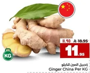 زنجبيل الصين لكل كيلو