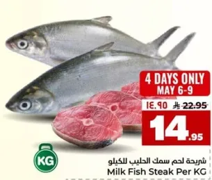 شرايح لحم سمك الحليب بالكيلو