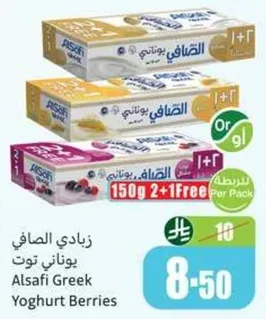 زبادي الصافي يوناني توت