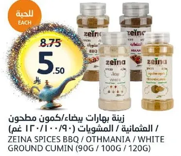 زينه بهارات بيضاء مطحونه / كمن / العثمانيه / المشويات (90 / 100 / 120 غم)