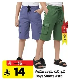 شورتات للاولاد متنوع