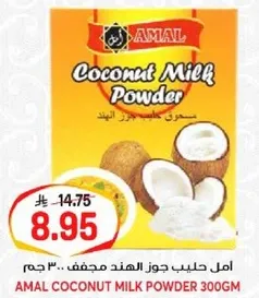 امل حليب جوز الهند مجفف 300 جرام