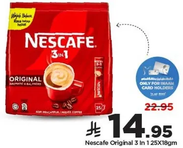 Nescafe Original 3 In 1 25X18gm