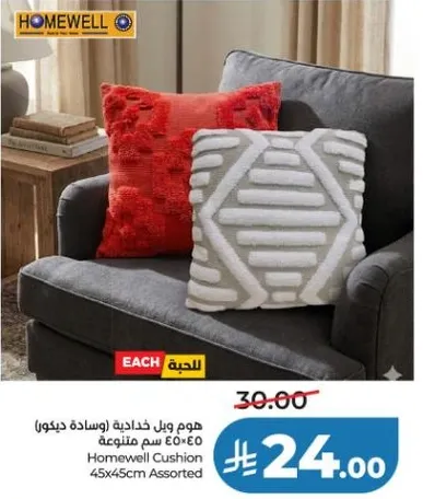 هوم ويل مخده 45×45 سم متنوعه