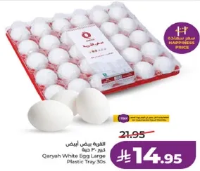 القريه بيض ابيض كبير 30 حبه
