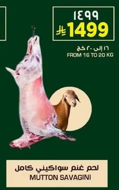 لحم غنم سواكيني كامل.