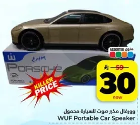 ورفان مكبر صوت للسياره محمول.