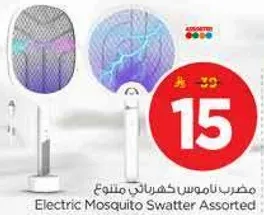 مضرب ناموس كهربايي متنوع