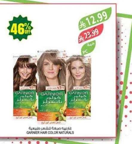غارنييه صبغه للشعر طبيعيه