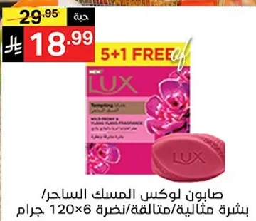 صابون لوكس المسك الساحر، بشره مثاليه، نضره، 120 جرام × 6.