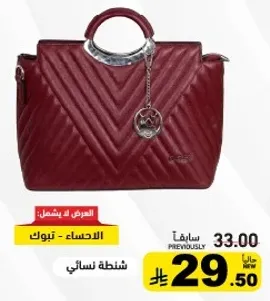 حقيبه نساييه بتصميم انيق.