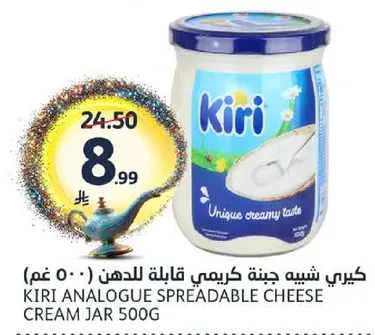 Kiri Analogue Spreadable Cheese Cream Jar 500g