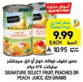 عصير خفيف فواكه، خوذ و كرز، سيجنتشر سلكت، 425 جرام