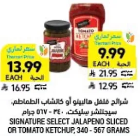 صوص فلفل هالابينو او كاتشب الطماطم، 340 - 567 جرام.