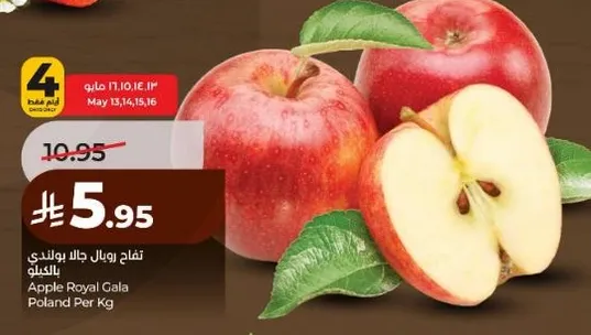 تفاح رويال جالا بولندي بالكيلو.