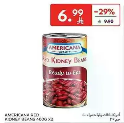 Americana Red Kidney Beans 400g x2