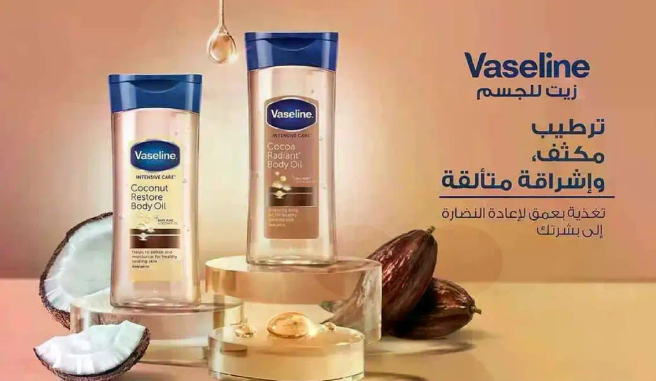 زيت مرطب للجسم للعنايه المكثفه والاشراقه.
