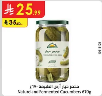 مخلل خيار ارض الطبيعه 670غ