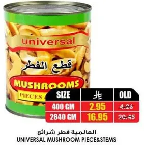 Universal Mushroom Pieces & Stems