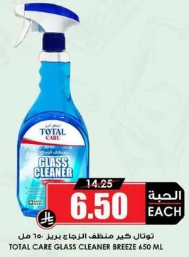 توتال كير منظف الزجاج بريز 650 مل