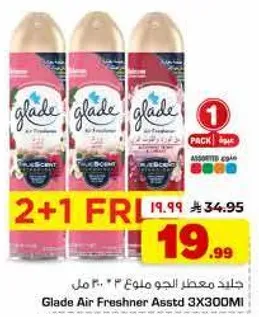 Glade Air Freshner Assorted 3X300MI