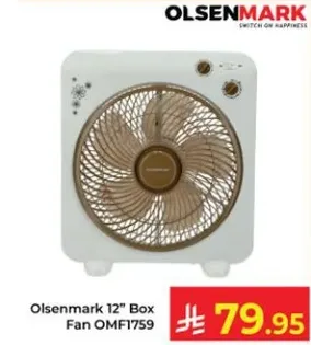 Olsenmark 12" Box Fan OMF1759