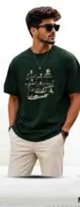 Stylish men's t-shirt with a graphic print.