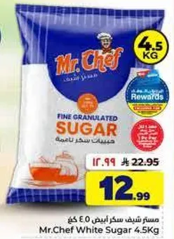 Mr. Chef Fine Granulated Sugar 4.5Kg