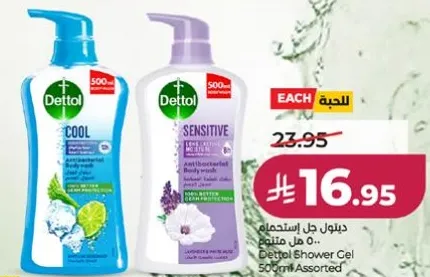 Dettol Shower Gel 500ml Assorted