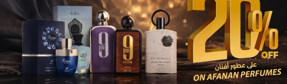 Afanan perfumes offer a variety of scents for every occasion.