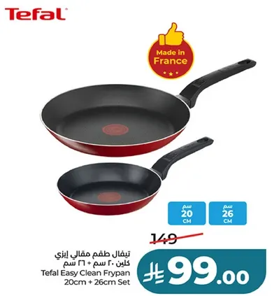 Tefal Easy Clean Frypan 20cm + 26cm Set