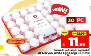 الاقيراه بيض ابيض كبير 30 قطعه