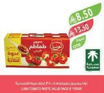 لونا معجون طماطم 250 جرام عبوه قيمه
