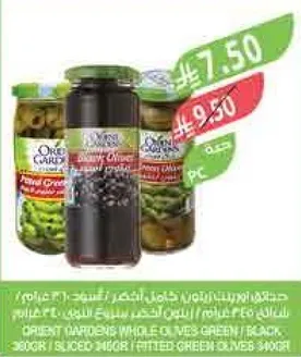 زيتون اخضر كامل من اوريغانو بارتنرز - 300 جرام