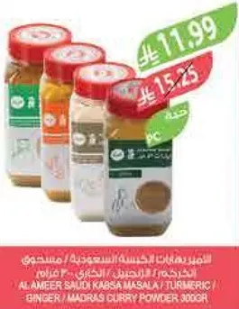 الامير سعودي كاسا ماسالا، كركم، زنجبيل، مسحوق كاري مادراس 300غ.