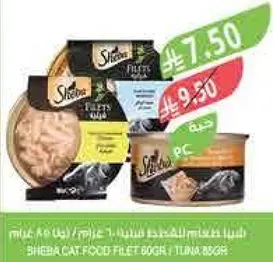 طعام قطط شيفا فيليه 80 جرام / تونه 80 جرام