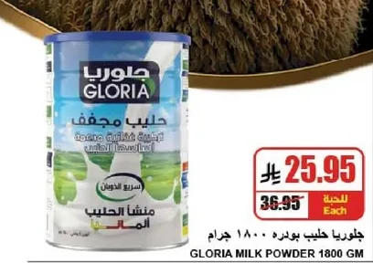 Gloria Milk Powder 1800 grams